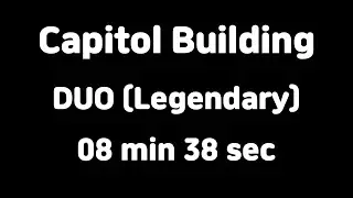 [8 min 38 sec] The Division 2 | Capitol Building | Legendary, Duo, Speedrun | WORLD #1