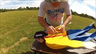 Death Crash Fail of  My Hillbilly RC FlyGuy First Flight 3 Camera View