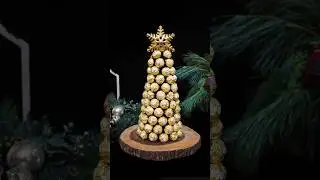 Рождественская елка Ferrero Rocher своими руками #праздник #рождество #сладости #угощения #шоколад