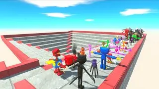 ARBS Speed Race Up and down spiral course | Animal Revolt Battle Simulator