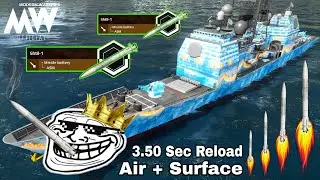 USS Shiloh With 4x Shtil-1 🚀 Fastest Reload Missile 🔥 - Modern Warships 