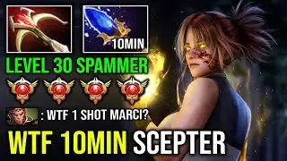 WTF 10Min Scepter & Godlike Grand Master, спамер 30-го уровня, 1 Shot Unleash, соло-мид, Марси, D...