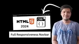 How to create responsiveness navbar using HTML CSS | Website Tutorial (Beginner) 2024