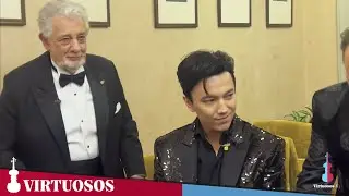 Pl&aacute;cido Domingo and Dimash Qudaibergen - Backstage moments