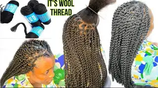 Viral Twist With Brazilian Wool On Short Hair #hairstyles #braids #twist #viralvideo 