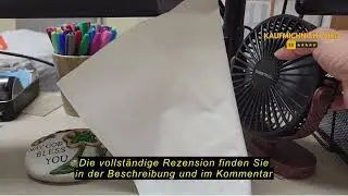 Produktbewertung: SWEETFULL USB Fan, Mini Fan, Small Table Fan, Quiet, 3 Speeds Desk Fan, Easy to Ca
