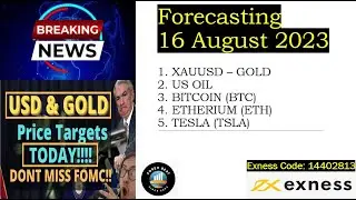 XAU/USD - Levels for 16 August #xauusd #forecast #bitcoin #ppi #exness #Gold #HarGharTiranga #fomc