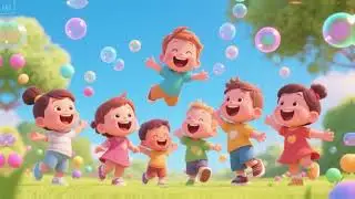 Blue Bubble, Blue Bubble, Floating High | Whimsical Kids Song | Playful Bubble Rhyme for Toddlers