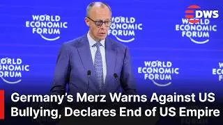 WATCH: German Chancellor Merz Warns Europe Against Blindly Following US Policies at WEF | AC1E