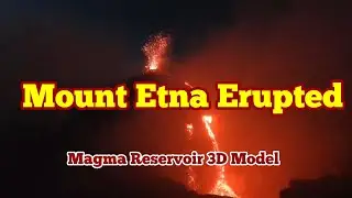 Mount Etna Erupted, Strombolian Lava Fountains, Seismic Profile Of Subducting Crustal Slabs