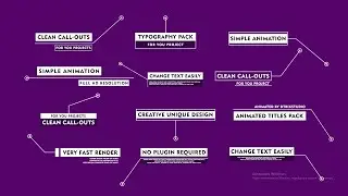Call-Outs Titles Premiere Pro Templates
