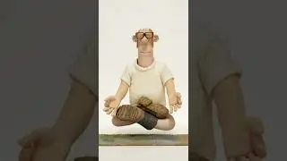Meditating a little bit too hard 🤣 #ShauntheSheep #Yoga #Aardman #Shorts