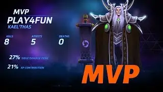 HotS 2019 - WTF Team - Play4Fun Kael'thas Gameplay on Tomb of the Spider Queen - Heroes of the Storm