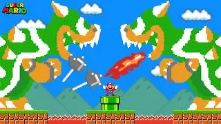 Super Mario Bros. but Mario Beats the Hardest Level After 9999 Fails!
