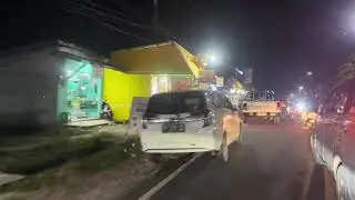 Gentle Motorbike Ride Through Urban and Rural Landscapes