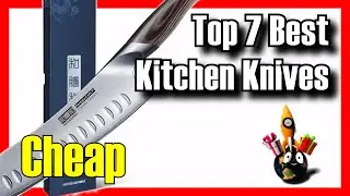 🔥🔪 7 ЛУЧШИХ бюджетных кухонных ножей на Amazon [2024] ✅ [Дешевые] Домашние повара / Углеродистая ...
