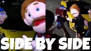 SML Movie: Don't Tell Goodman! Behind the Scenes and Original Video! | Side by Side!