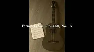 Fernando Sor Opus 60, No  13