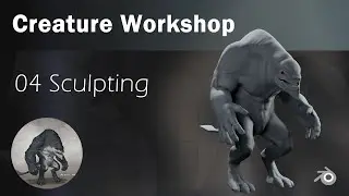 Blender Creature Workshop PART 04 SCULPTING [DEUTSCH]