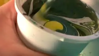 How to make a beautiful green paint for￼