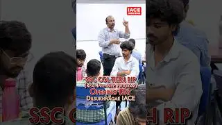SSC CGL Tier-I RIP (Real Intensive Program) Opening Day | Dilsukhnagar IACE