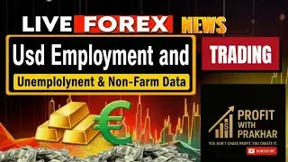 Live Forex news trading | Unemployment rate, Non farm employment change & claims || Xauusd,EurUsd