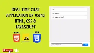 Real Time Chat Application Using HTML, CSS & javascript l Codewithnee