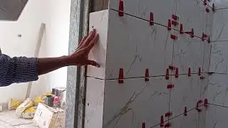 How to miter tile Tile outside corner. Tile Corner | Epic 45 degree tile cut. Perfect outer corners.