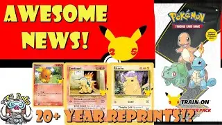 Amazing Pok&eacute;mon TCG Products Revealed - 20yr Old Reprints! Pok&eacute;mon 25th Anniversary (BIG News)