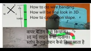 How to wire banding. & How to calculate pipe slope (Hindi Urdu)  Wire banding kaise kiya jata hai .
