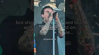 nah bro turned warped tour into a therapy session