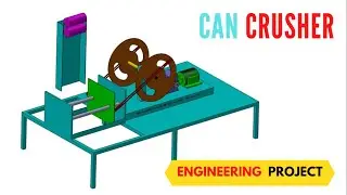 MINI CAN CRUSHER | MOTORISED CAN CRUSHER | MINI MECHANICAL ENGINEERING PROJECT