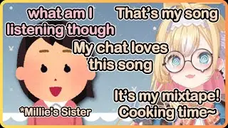 When Millie's sister heard Millie's &ldquo;Cooking Time&rdquo; song🤣