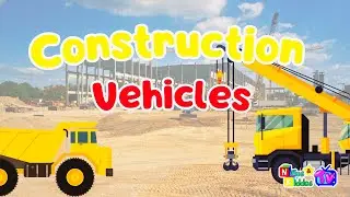 Vehicles in Spanish Vocabulary Part 3- Construction Vehicles