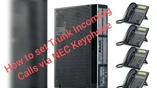 NEC SL 2100  EPABX System Trunk incoming setting from NEC Keyphone TX-24