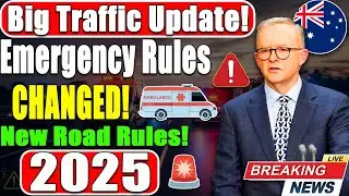 Australia Traffic Alert Nov 2025 | Emergency Vehicle Rule Changes | New Driving Laws Explained