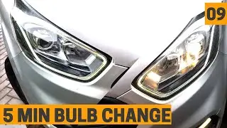 Transit Custom Headlight Bulb Swap In Under 5 Minutes