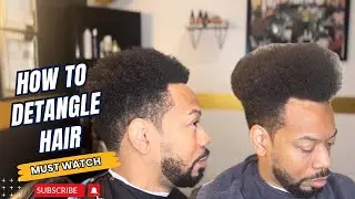 HOW TO DETANGLE HAIR (AFRO) #detangle