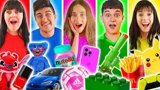 COMPRIAMO SOLO COSE DEL COLORE DELLA NOSTRA MAGLIETTA PER 24 ORE! *GIADA VS RIKY*
