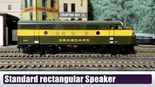 Athearn F3A comparing regular speaker to Scale Sound Systems Speaker.