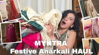 Myntra Festive Anarkali haul || Affordable festive anarkali under budget 💕||