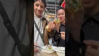Trying tacos del bario with @nikoapue  #tacos #fyp #shorts #viral #trending #nyc #food #delicious