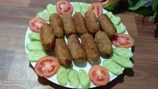 Chicken vegetable rolls.Chicken potato rolls.Easy and simple recipe