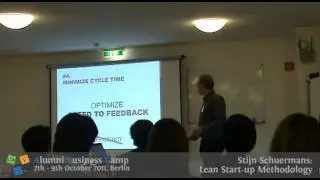 Stijn Schuermans: Lean start-up methodology