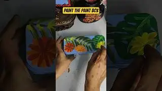 #painting on old paint box # painting on random things # diy ideas