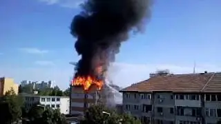 Incendiu bdul Mamaia -  primele filmari