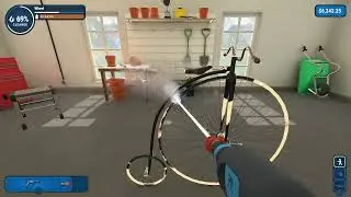 Power Wash Simulator - Good Dings to Come Achievement using the Penny Farthing