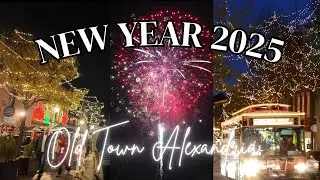 2025 New Year&rsquo;s Fireworks in Old Town Alexandria Virginia | Potomac River | DMV