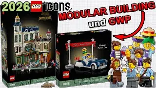 EINFACH TOLL, das ist das MODULAR BUILDING 2026, mit LUSTIGEN GWP|LEGO Icons Januar 2026 News