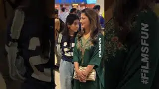 #Badhon & her daughter attended the screening of #Mehazabien&rsquo;s new film Saba at the cinema #Filmsfun
